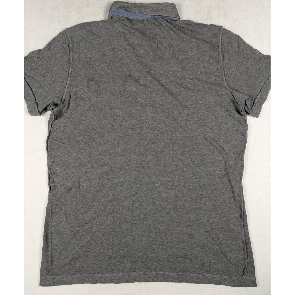 Dolce‎ & Gabbana Mens Grey Cotton Pique Polo Shirt Logo Plaque Made in Italy - Picture 3 of 8